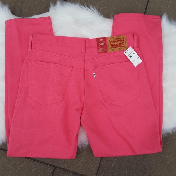 pink levi jeans mens